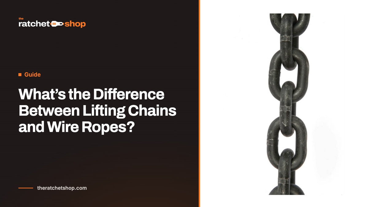 What’s the Difference Between Lifting Chains and Wire Ropes?