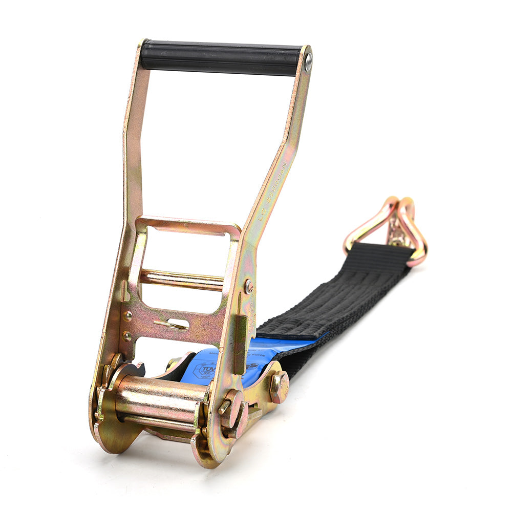 Economy 5000kg Ratchet Strap with Double J Hooks