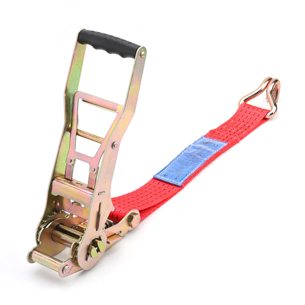 5000kg Ergo Pull-Down Ratchet Strap with Double J Hooks