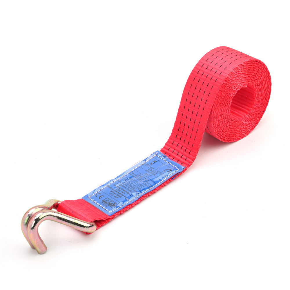 5000kg Ergo Pull-Down Ratchet Strap with Double J Hooks