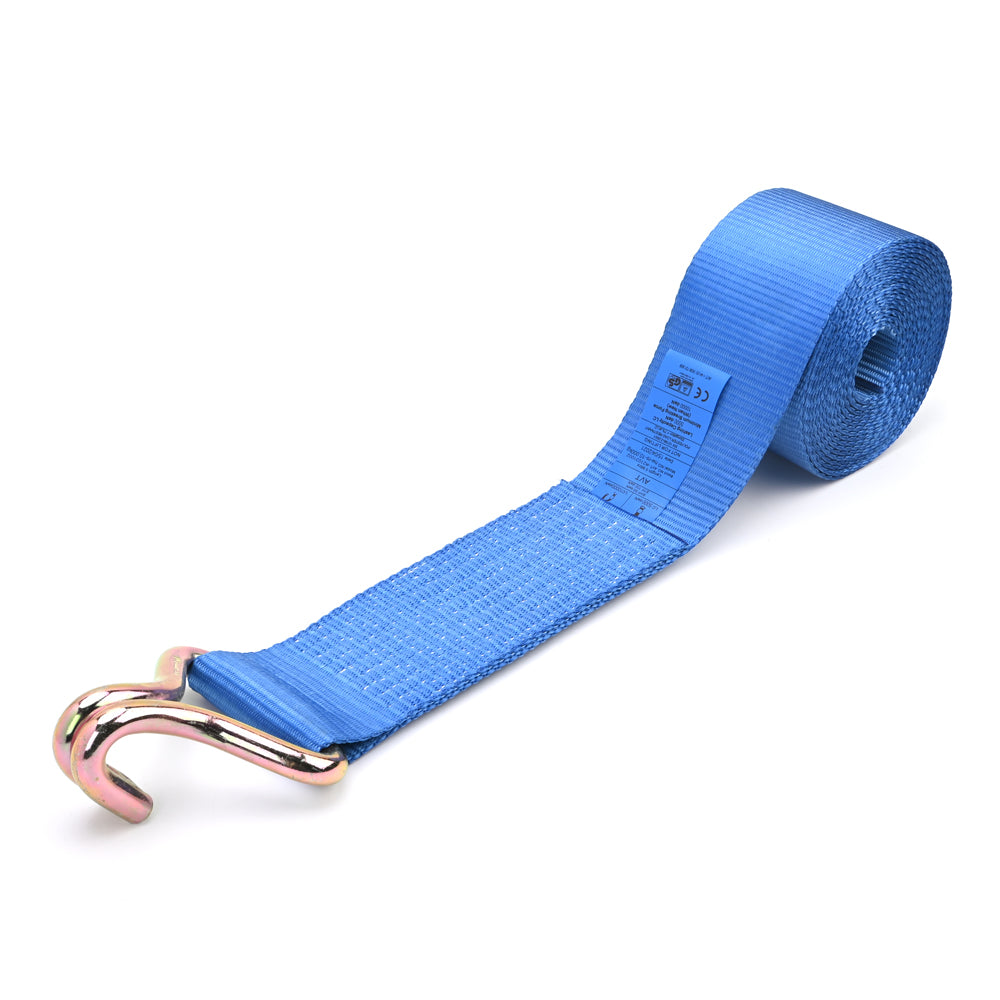 10,000kg Heavy Duty Ratchet Strap with Double J-Hooks – 100mm