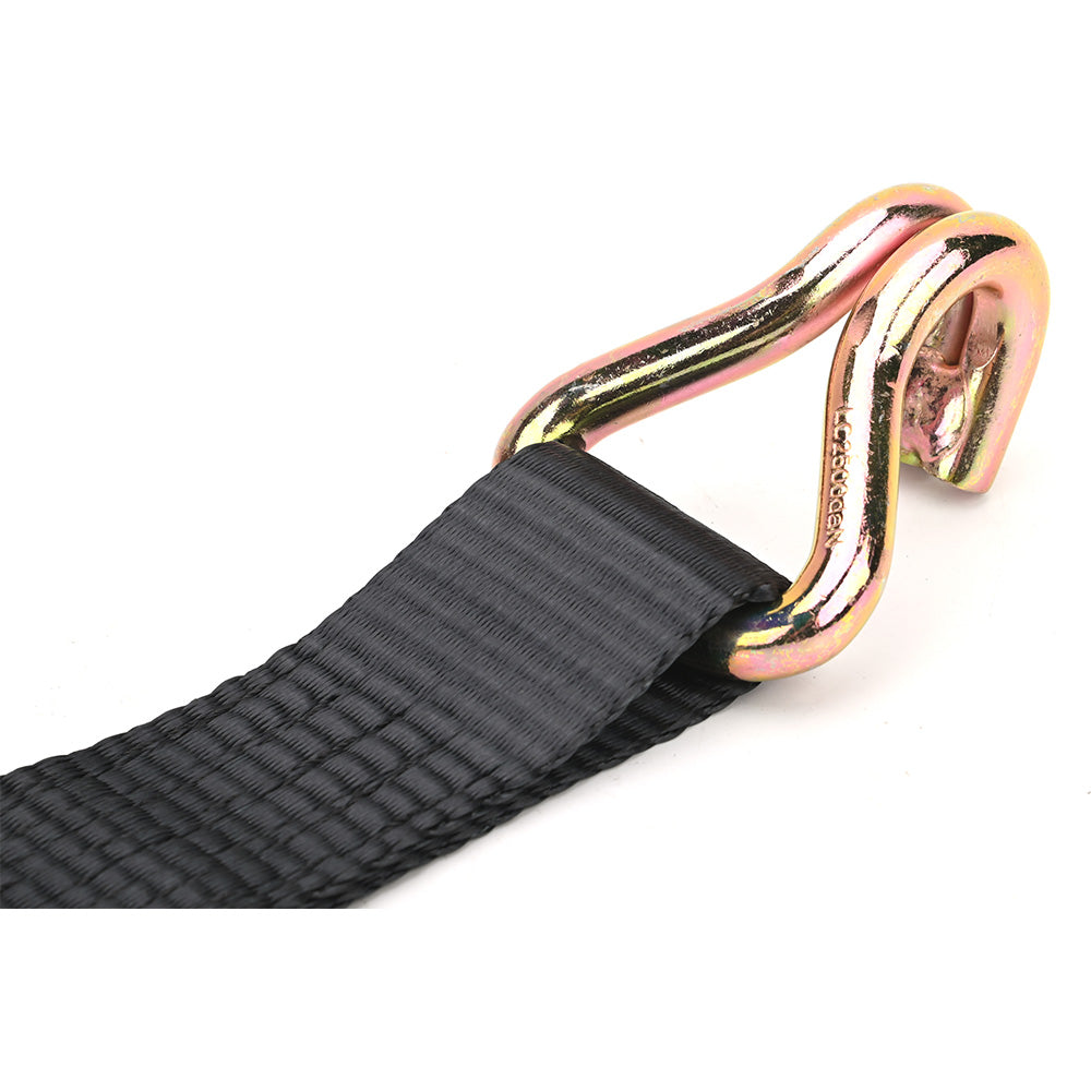 Economy 5000kg Ratchet Strap with Double J Hooks