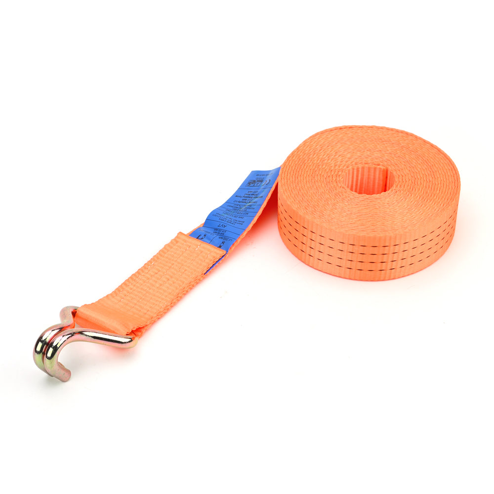 4000kg Ratchet Strap with J-Hooks – 50mm