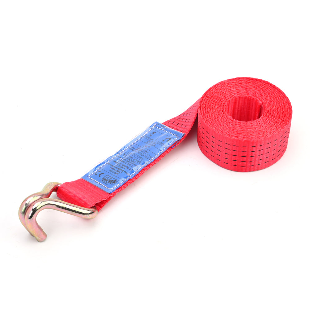 5000kg Ergo Pull-Down Ratchet Strap with Double J Hooks