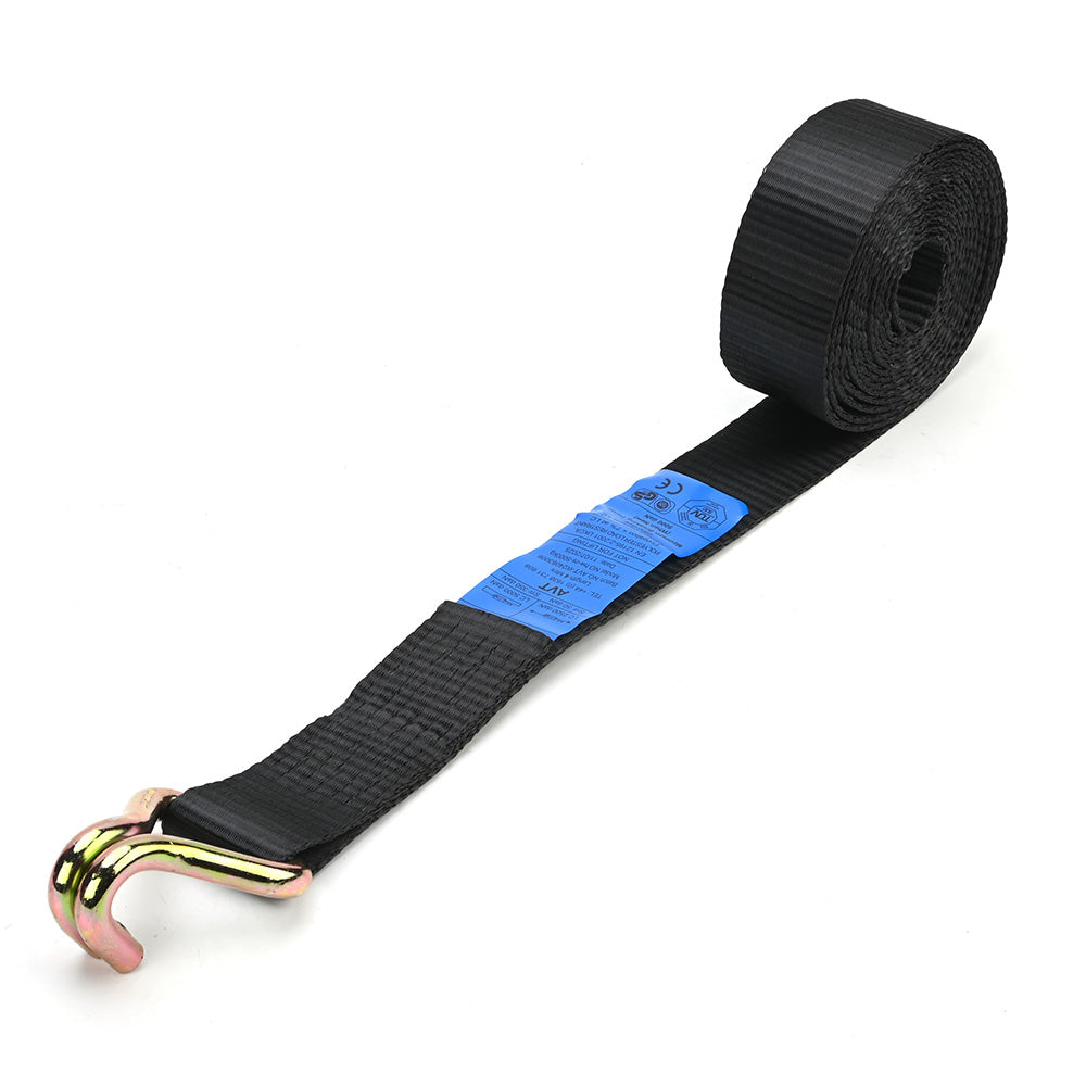 Economy 5000kg Ratchet Strap with Double J Hooks