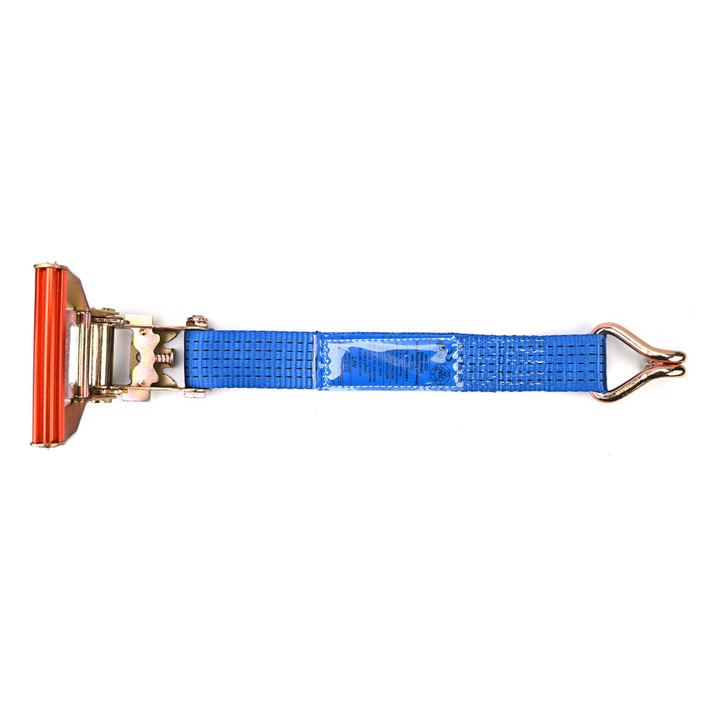 Premium 5000kg Ratchet Strap with Double J-Hooks – 50mm Blue