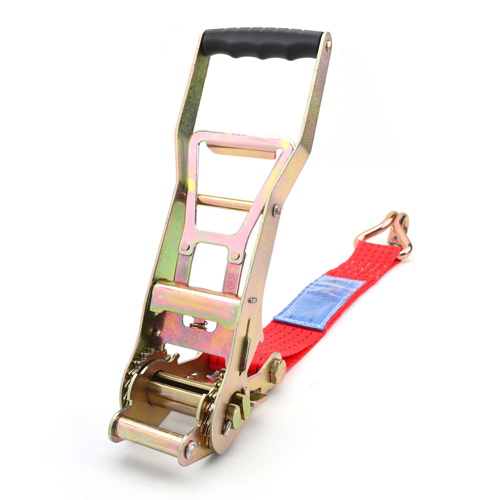 5000kg Ergo Pull-Down Ratchet Strap with Double J Hooks