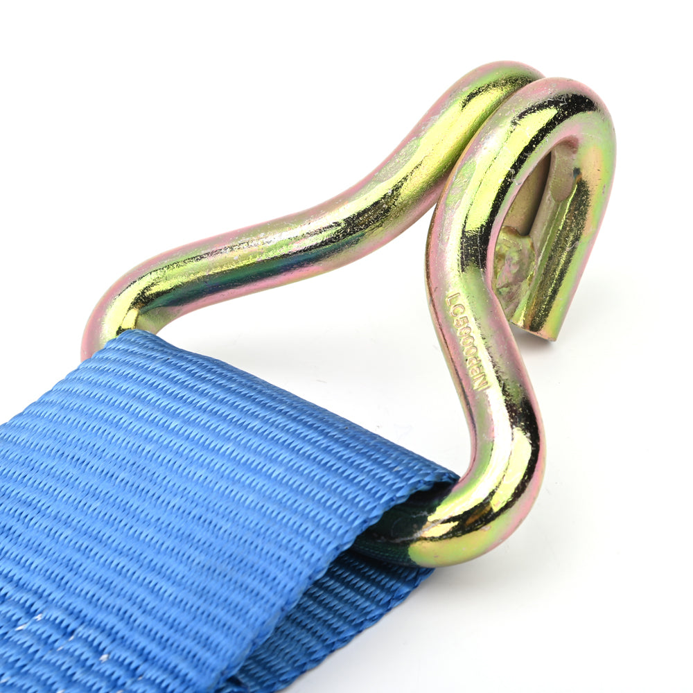 10,000kg Heavy Duty Ratchet Strap with Double J-Hooks – 100mm