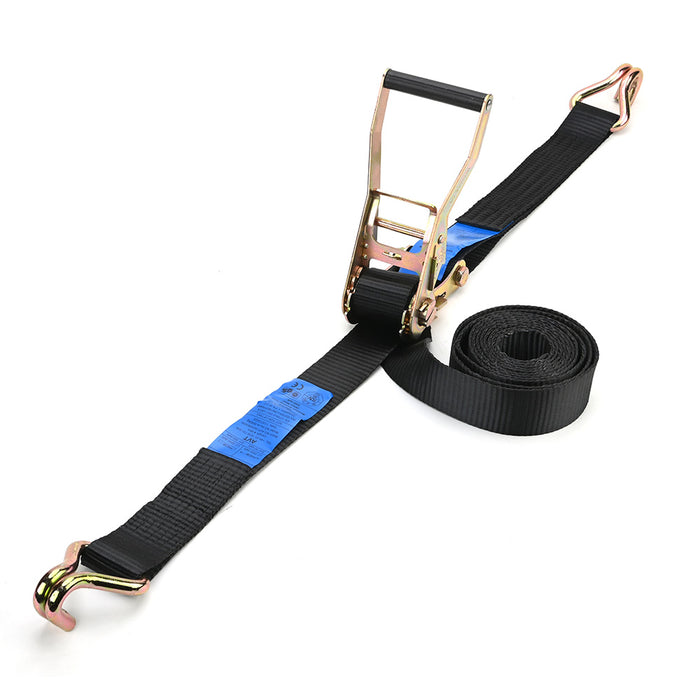 Economy 5000kg Ratchet Strap with Double J Hooks
