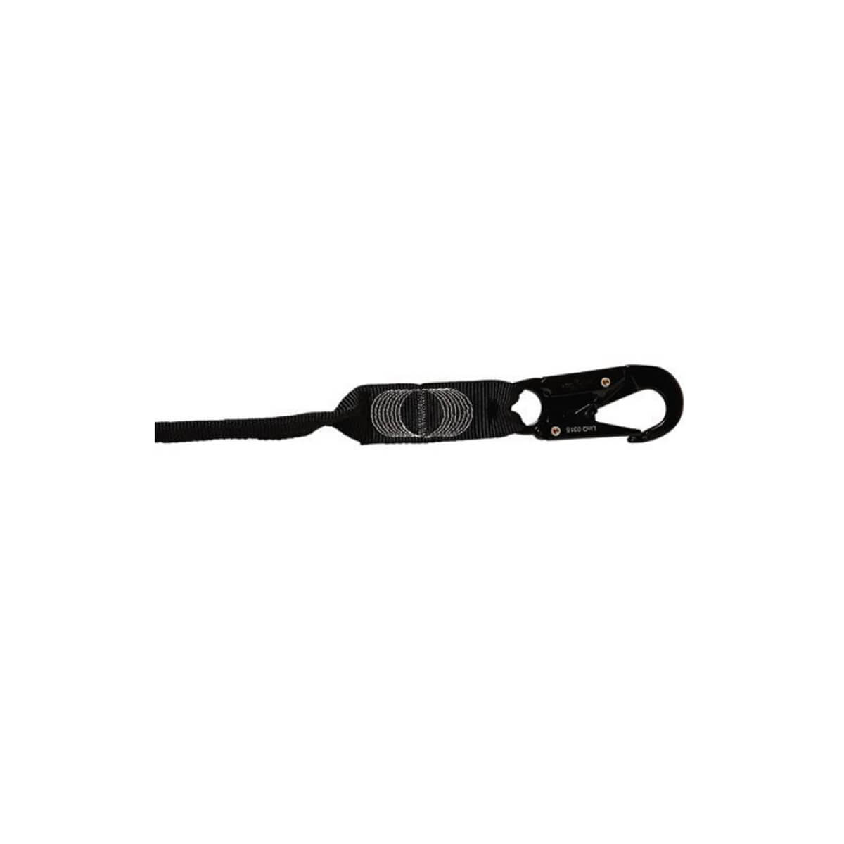 LINQ Shock Absorbing Webbing Lanyard With Snap Hooks