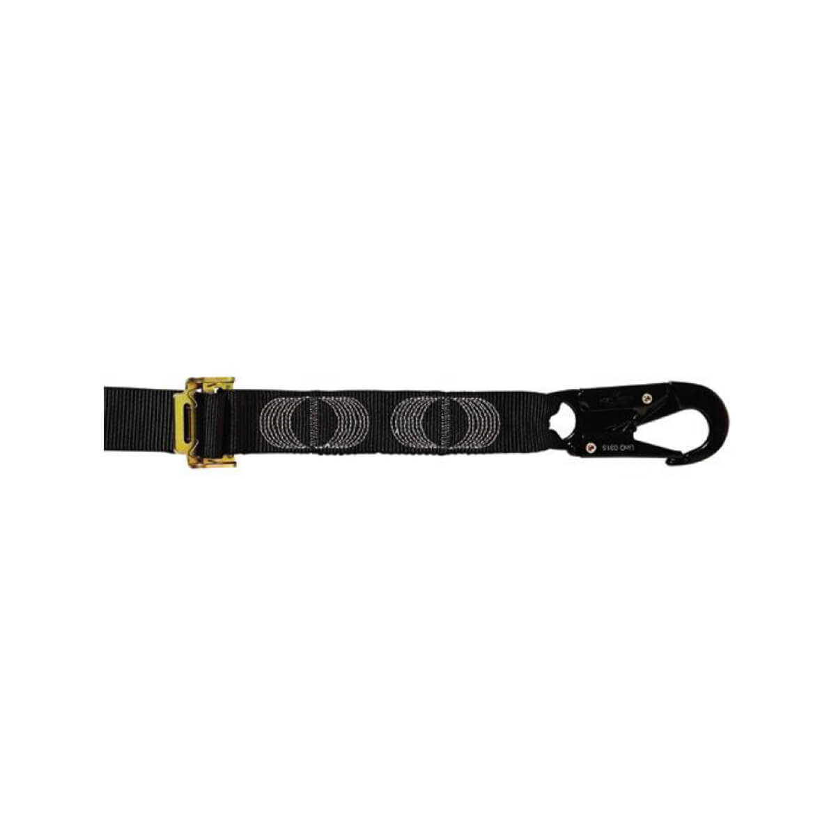 LINQ Shock Absorbing Adjustable Webbing Lanyard With Snap Hooks