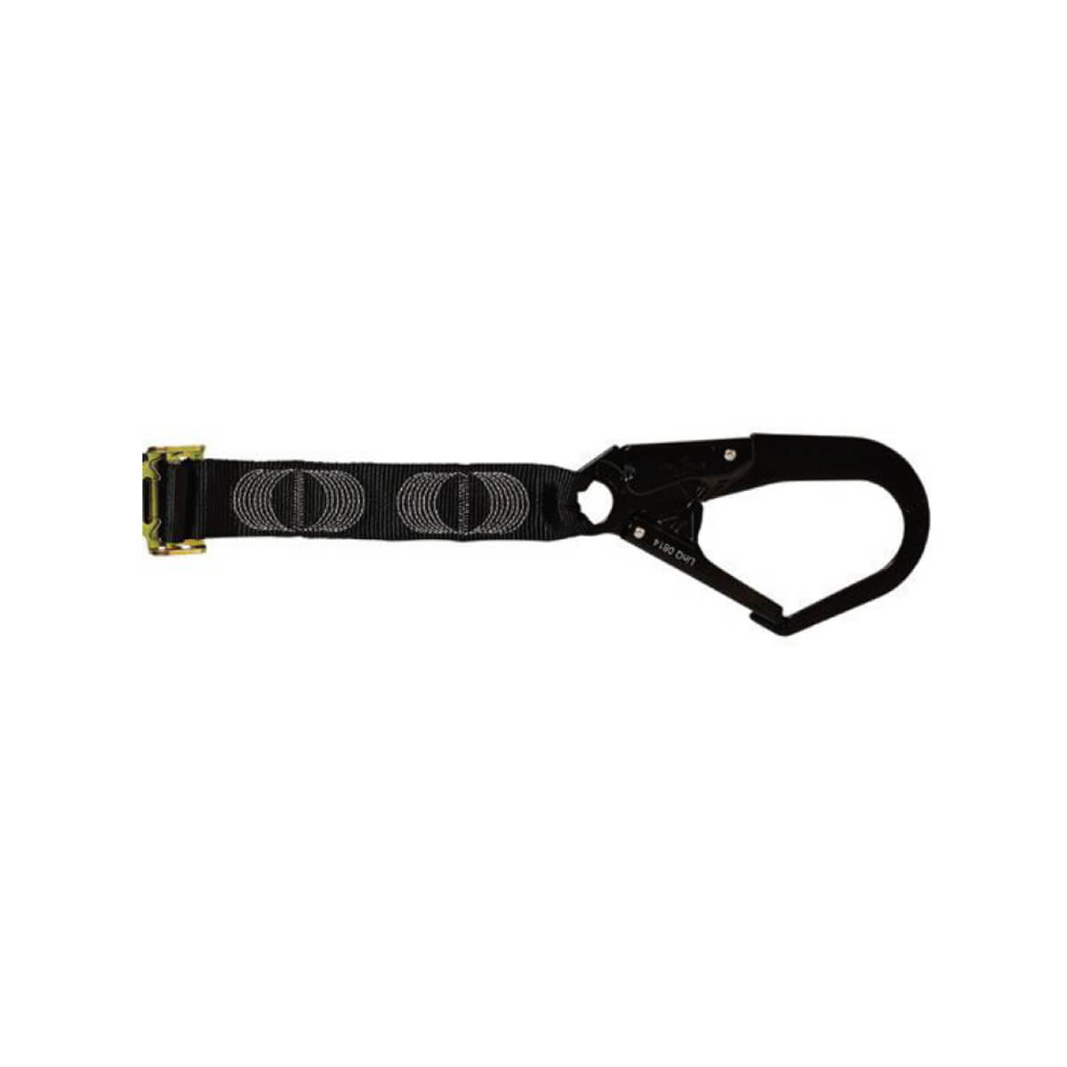 LINQ Shock Absorbing Adjustable Double Leg Webbing Lanyard – Snap Hook and Double-Action Scaffold Hooks