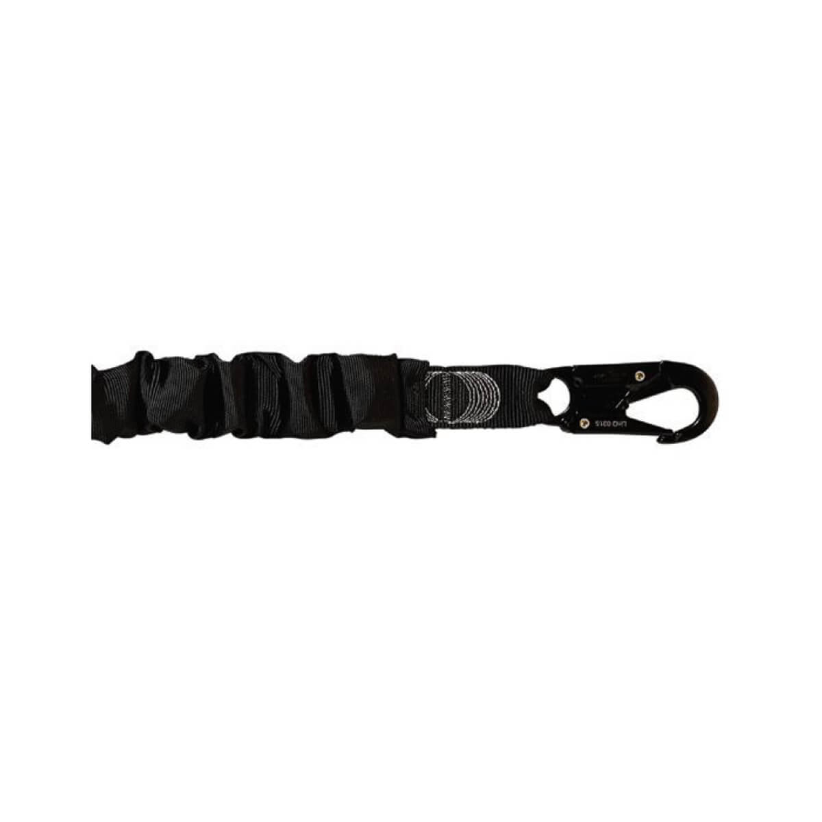 LINQ Shock Absorbing Elasticated Webbing Lanyard – Single Leg with Snap Hooks