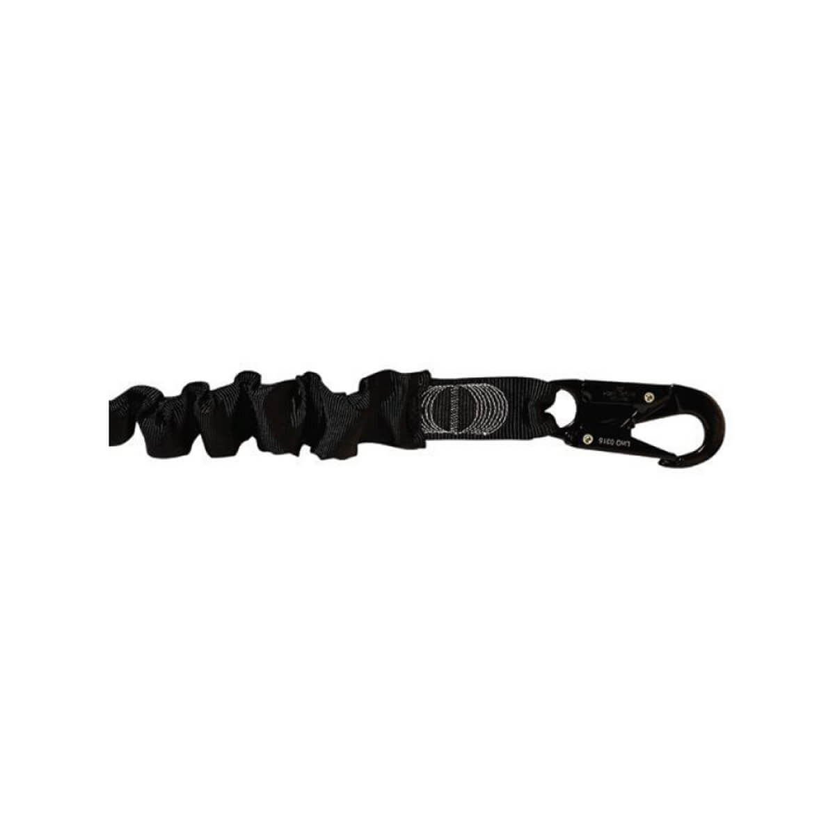 LINQ Shock Absorbing Double Leg Elasticated Webbing Lanyard with Snap Hooks