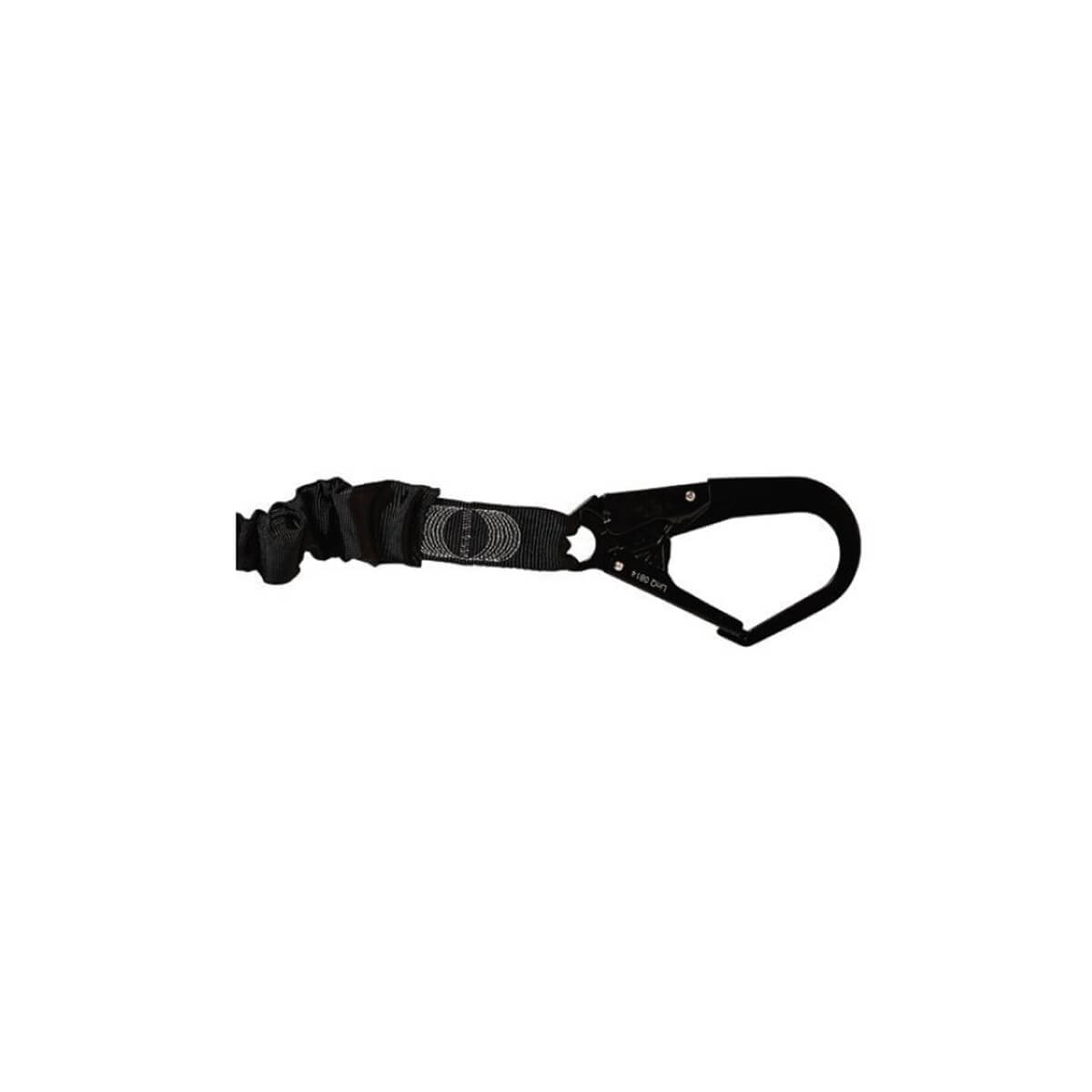 LINQ Shock Absorbing Single Elasticated Webbing Lanyard – Snap Hook and Scaffold Hook