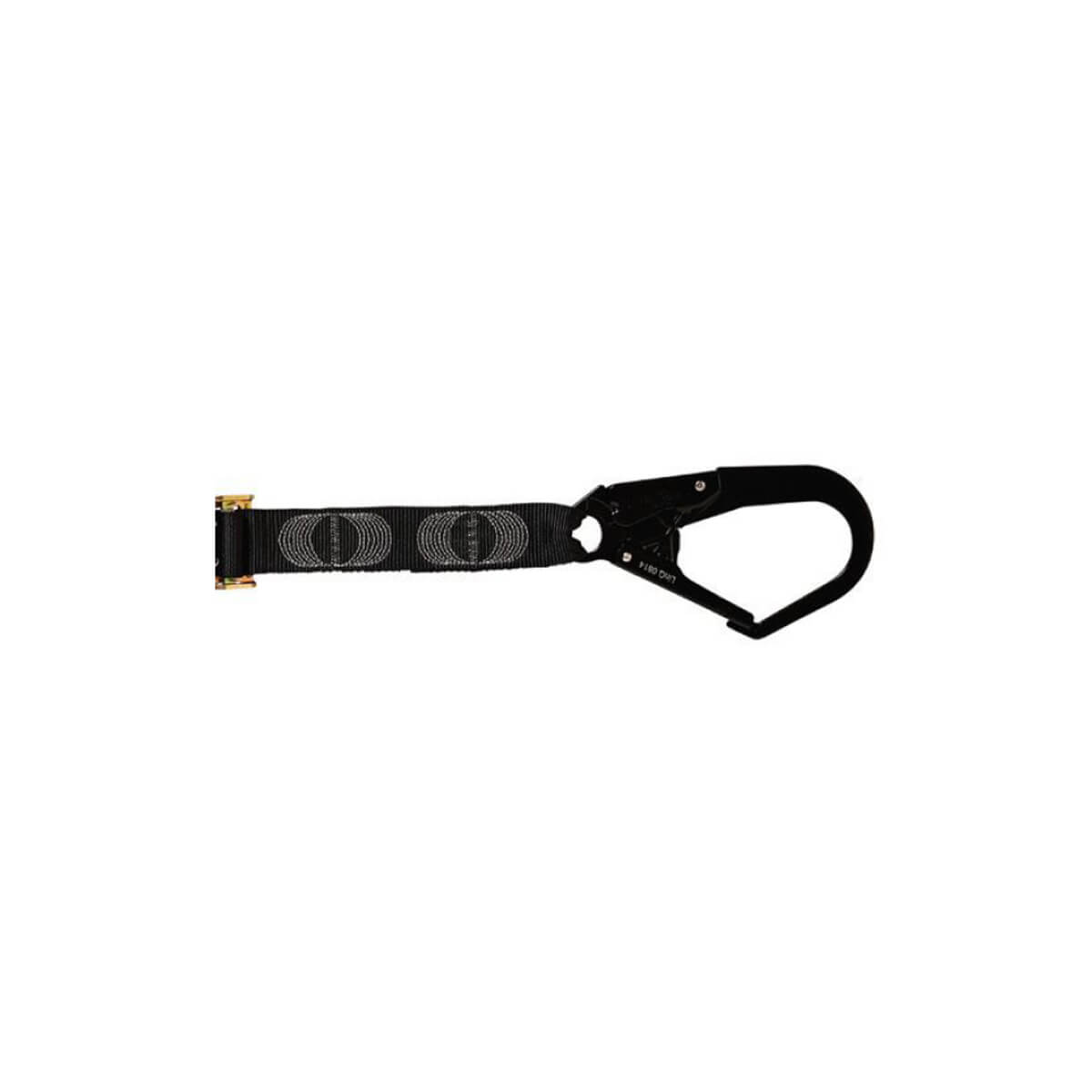 LINQ Shock Absorbing Adjustable Single Leg Webbing Lanyard – Snap Hook and Scaffold Hook