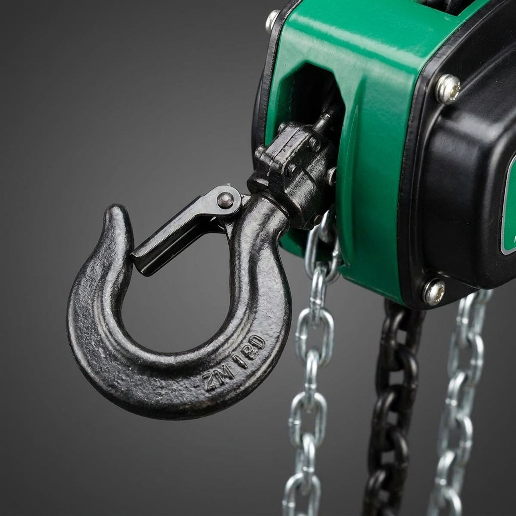 ABLE 1000kg black chain block with 6m drop and Grade 80 load chain