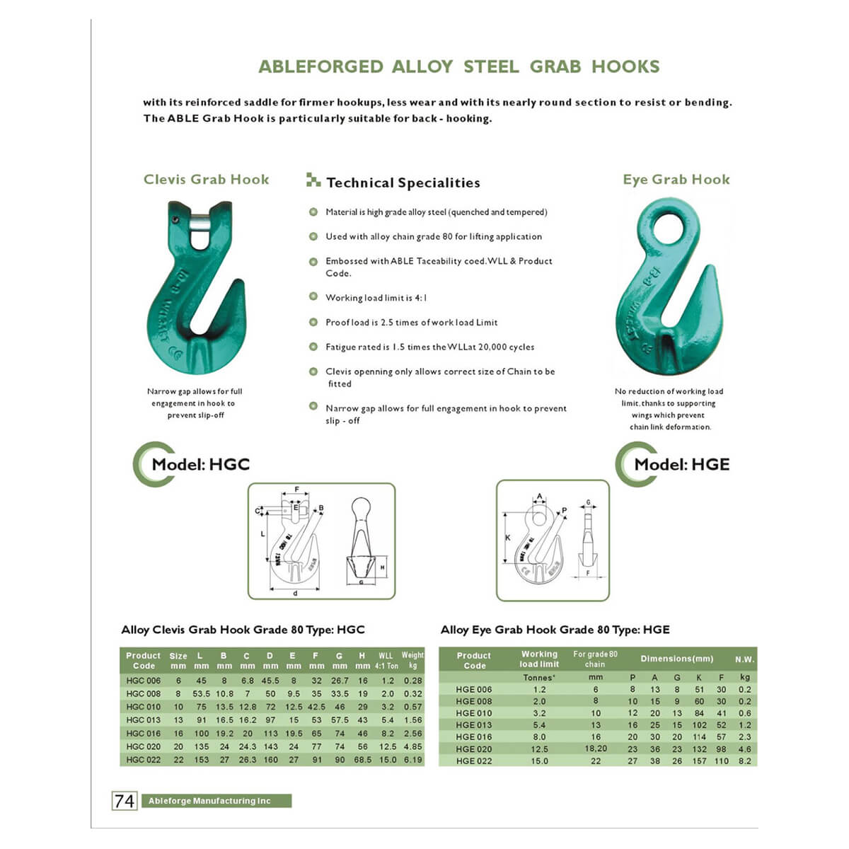 13mm Clevis Grab Hook