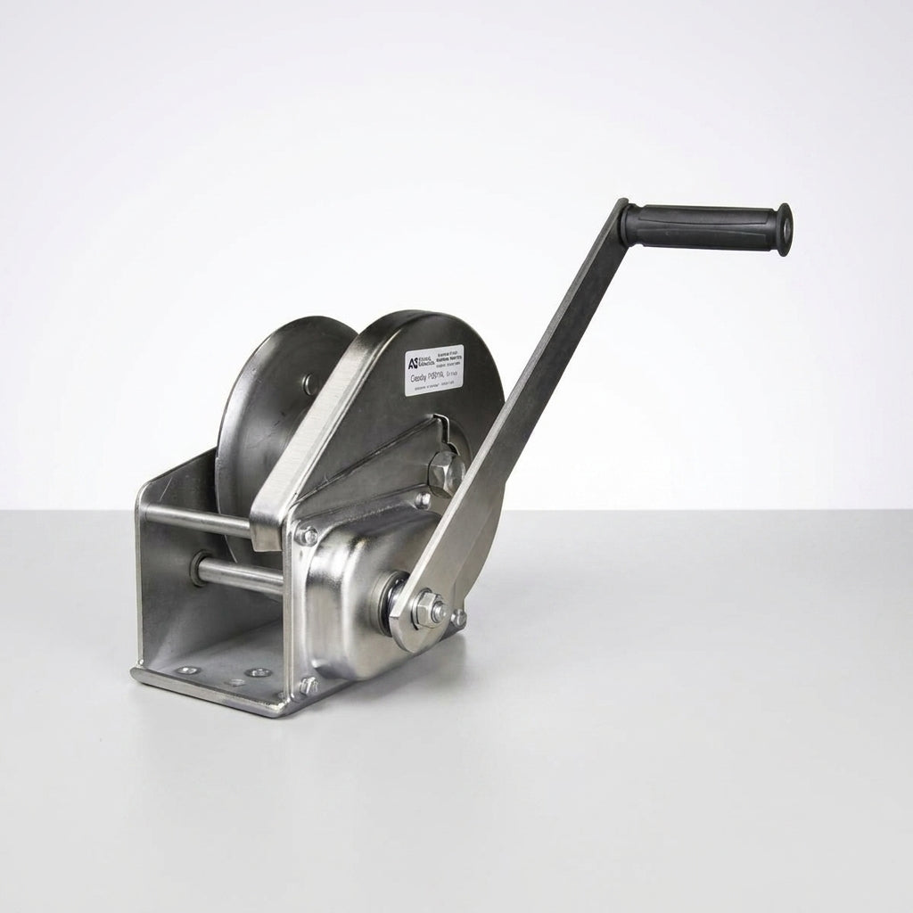 ABLE BHW-S-2600 stainless brake hand winch, 2,600 lbs capacity with 8 m rope