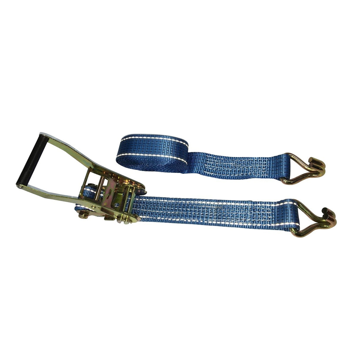5000kg High Visibility Ratchet Strap with Double J Hooks