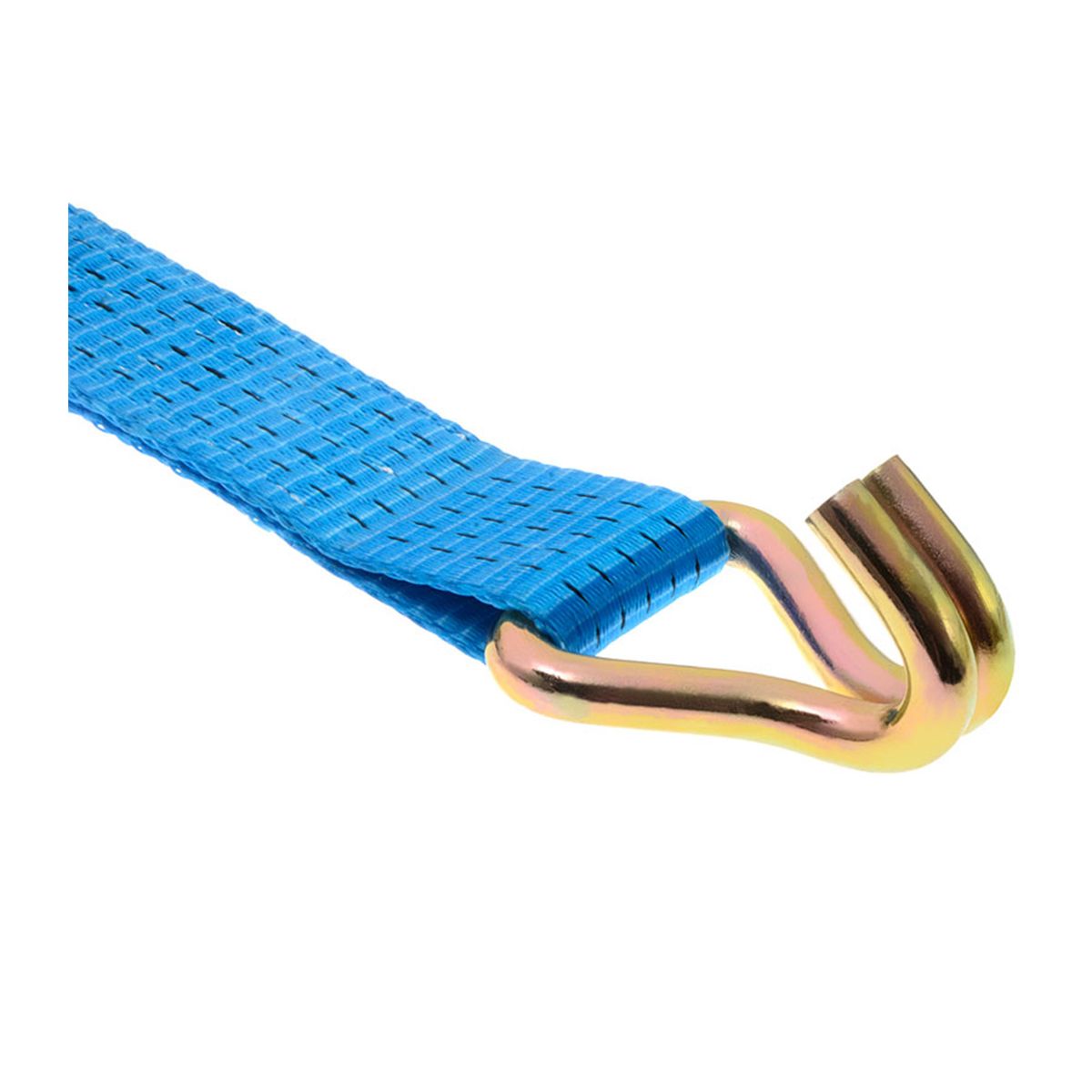 1500kg Ratchet Strap with J-Hooks – 25mm Blue