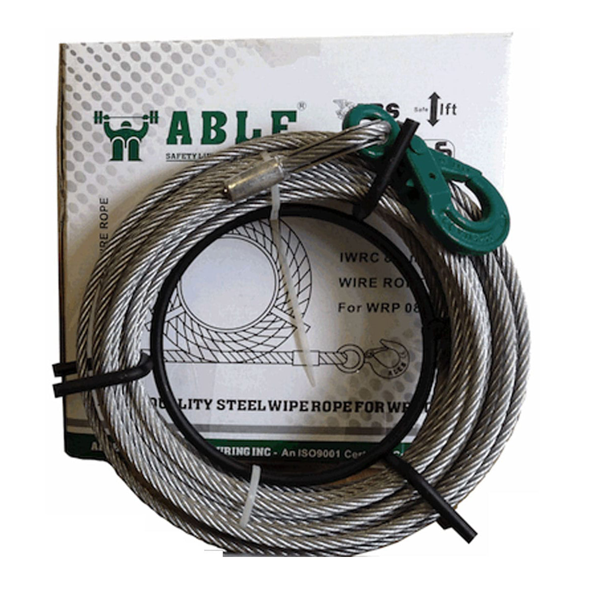 Spare Cable for 800kg x 20m Wire Rope Puller with Hook