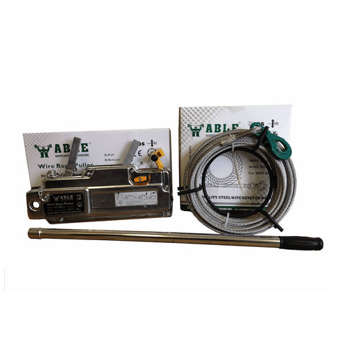 1,600kg Steel Wire Rope Puller with 20m Wire Rope